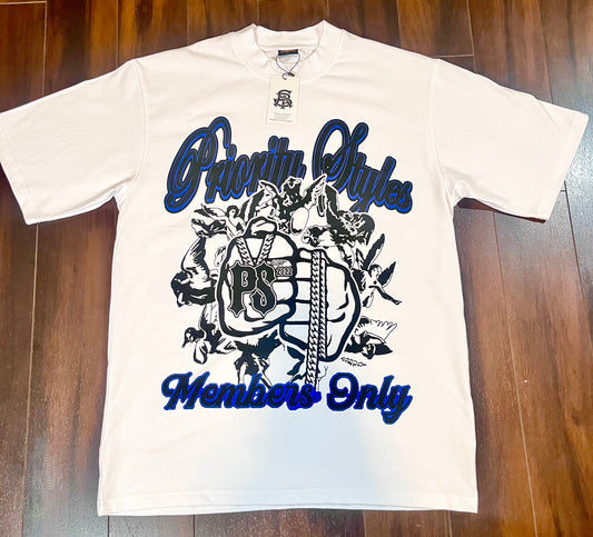 Blue Members Only Shirt