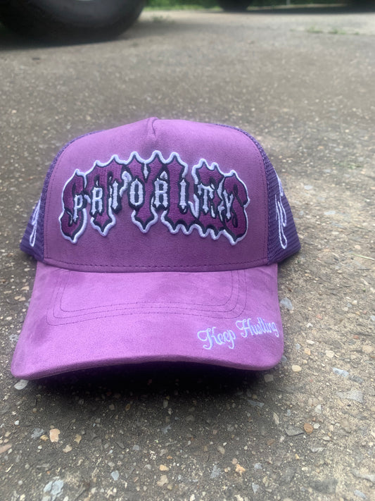 Purple “Keep Hustling” Hat